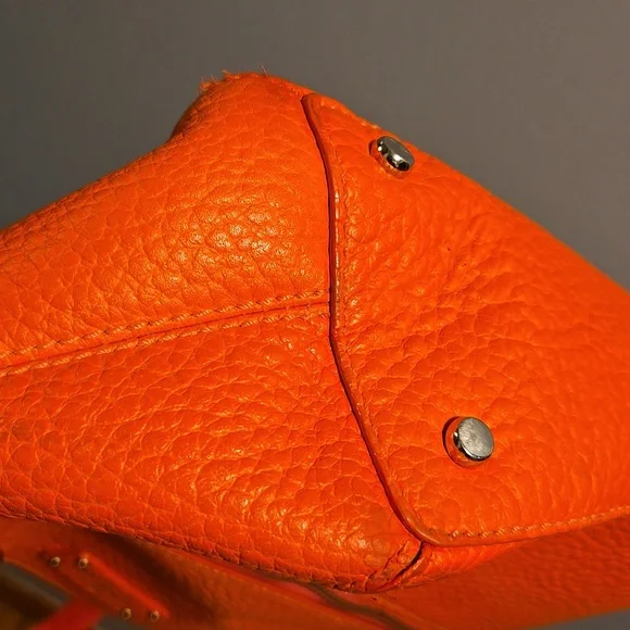 Kate Spade Pebble Leather Tote Orange & Pink - Picture 8 of 12
